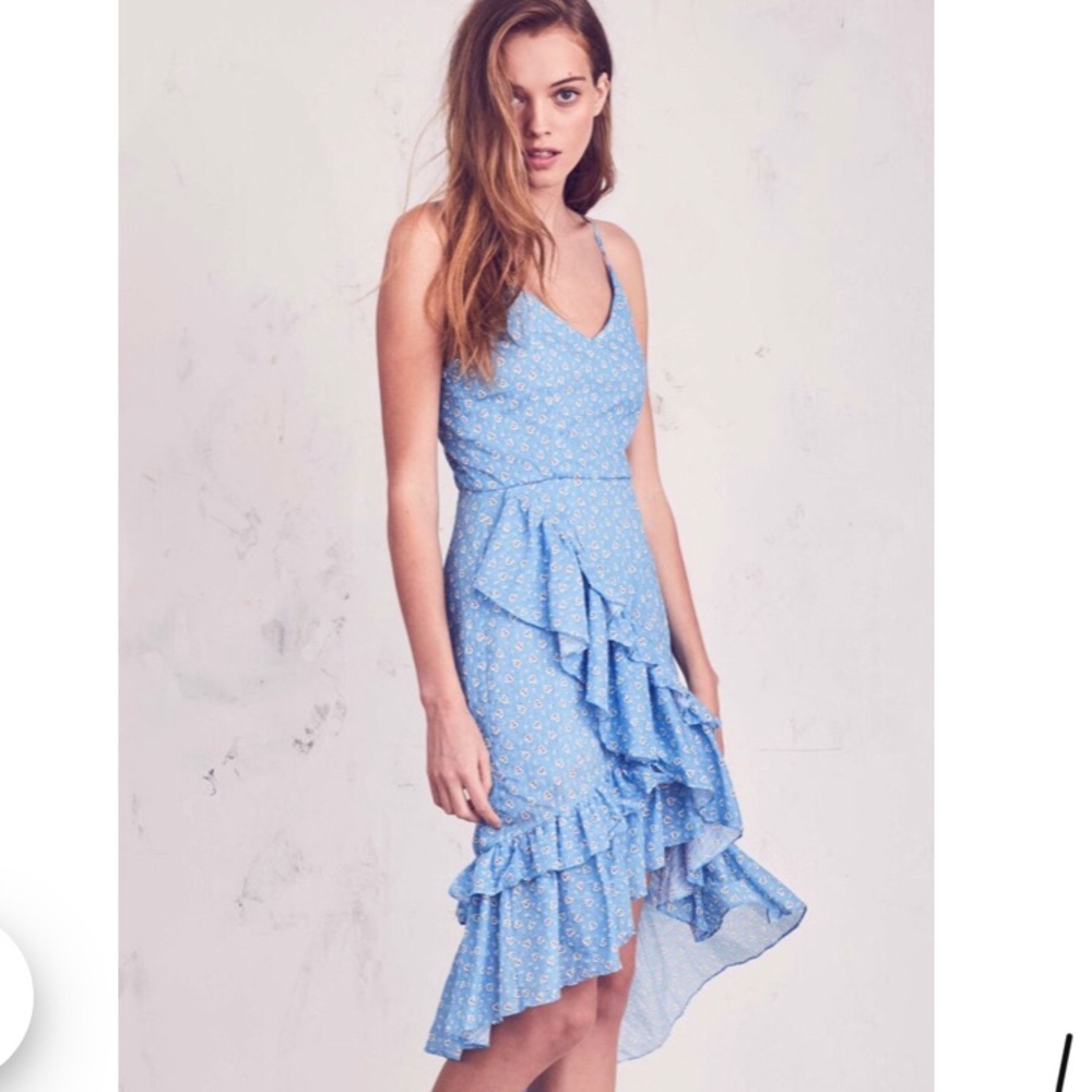 LoveShackFancy Maya Dress size 0 Country Sky Blue